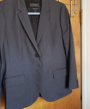 J. CREW 1035 SUPER 120s wool BLAZER  PINSTRIPE